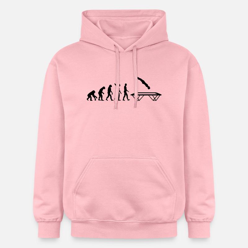 Evolution Trampoline - Sweat à capuche Softstyle® Gildan Unisexe - rose clair