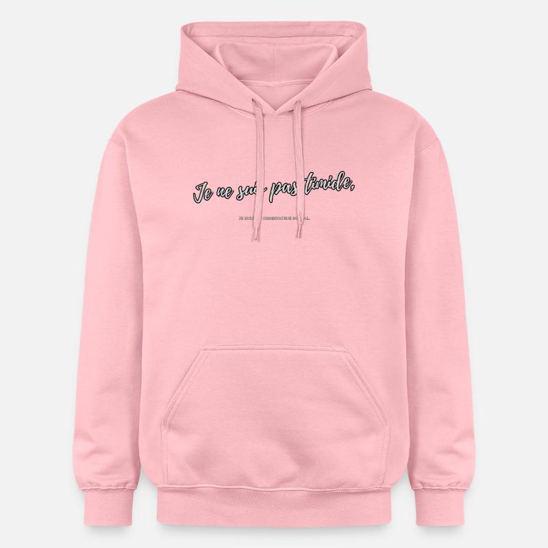 Timide - Sweat à capuche Softstyle® Gildan Unisexe - rose clair