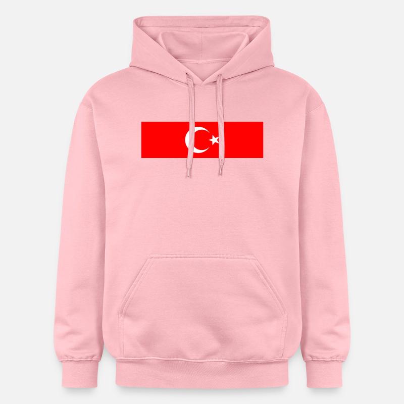 Turquie - Drapeau turc - Sweat à capuche Softstyle® Gildan Unisexe - rose clair