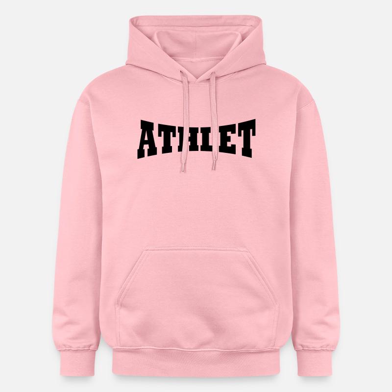 Athlète lettrage - Sweat à capuche Softstyle® Gildan Unisexe - rose clair
