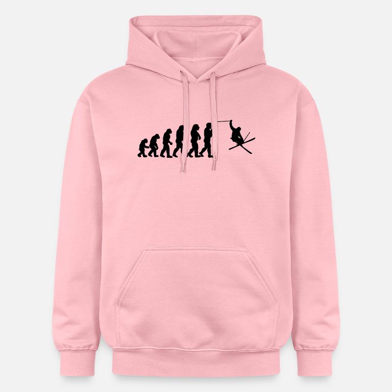 Ski Evolution - Sweat à capuche Softstyle® Gildan Unisexe - rose clair