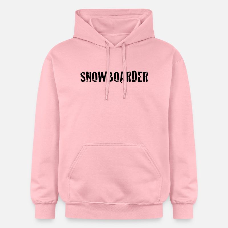 snowboarder - Sweat à capuche Softstyle® Gildan Unisexe - rose clair