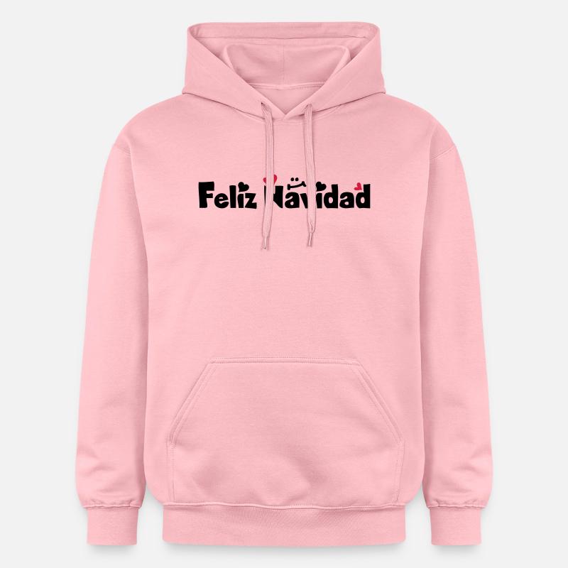 Feliz Navidad Joyeux Noël - Sweat à capuche Softstyle® Gildan Unisexe - rose clair