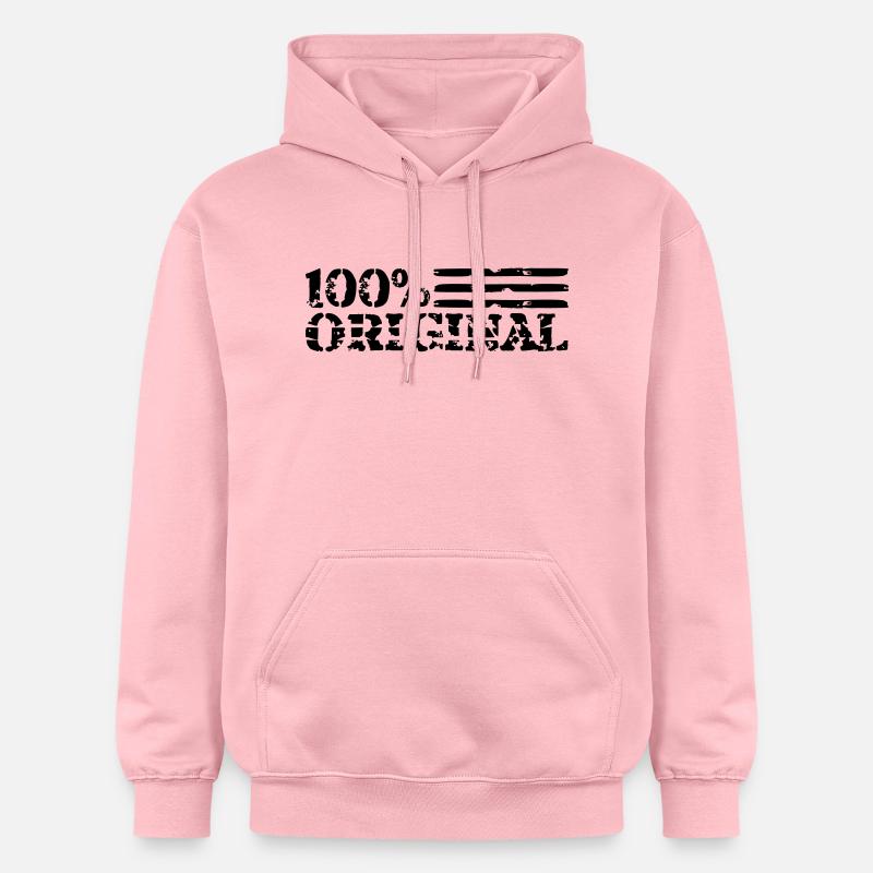 Rayures logo 100 % original - Sweat à capuche Softstyle® Gildan Unisexe - rose clair