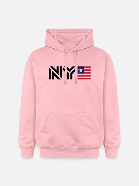 New York__V004 - Gildan Unisex Softstyle® Midweight Hoodie - Hellrosa