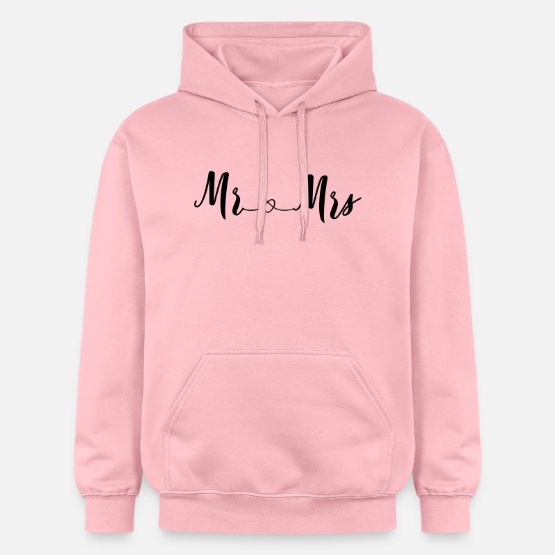 mr_and_mrs_2_hearts - Sweat à capuche Softstyle® Gildan Unisexe - rose clair