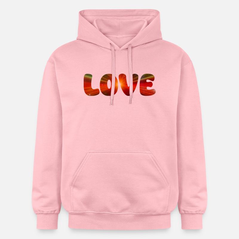 AMOUR - Sweat à capuche Softstyle® Gildan Unisexe - rose clair