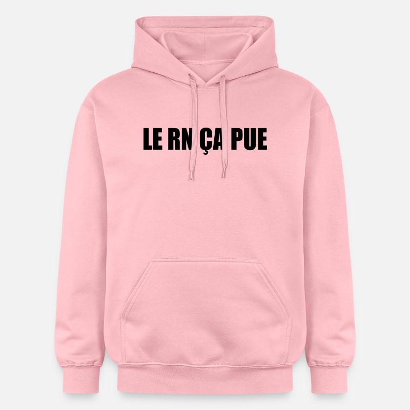le rn ça pue - Sweat à capuche Softstyle® Gildan Unisexe - rose clair