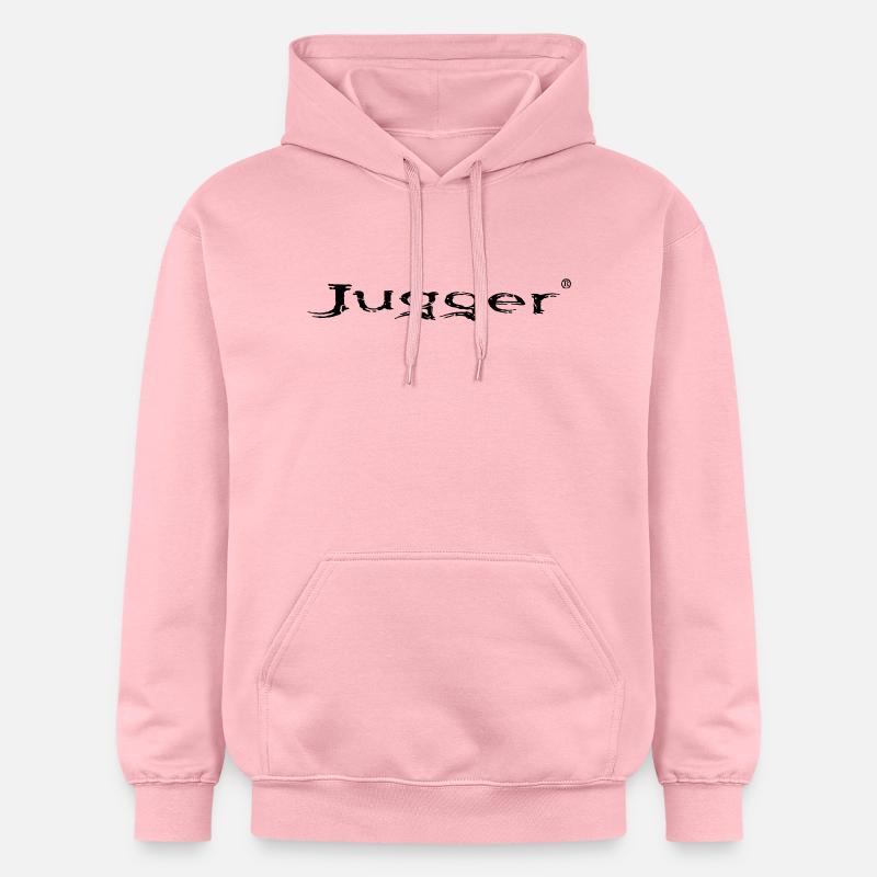 Jugger lettrage - Sweat à capuche Softstyle® Gildan Unisexe - rose clair