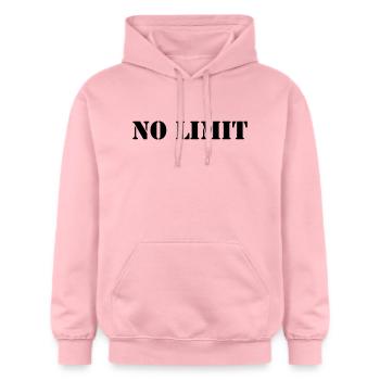 no_limit_01 - Sweat à capuche Softstyle® Gildan Unisexe - rose clair - Devant - Liana (172cm) & Jaron (178cm)