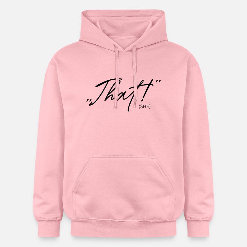 C’est ce qu’elle a dit! - Sweat à capuche Softstyle® Gildan Unisexe - rose clair