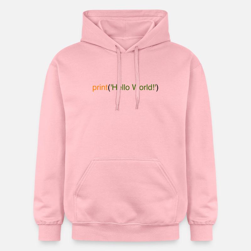 Bonjour le monde Python - Sweat à capuche Softstyle® Gildan Unisexe - rose clair