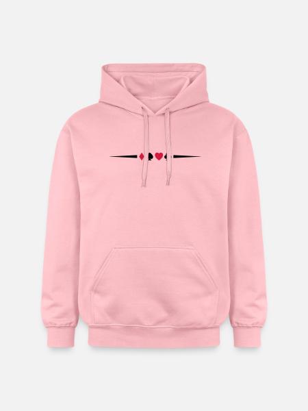 poker_symbol_design_2 - Sweat à capuche Softstyle® Gildan Unisexe - rose clair