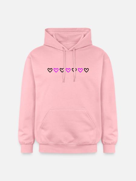 Heart Line - Gildan Unisex Softstyle® Midweight Hoodie - light pink