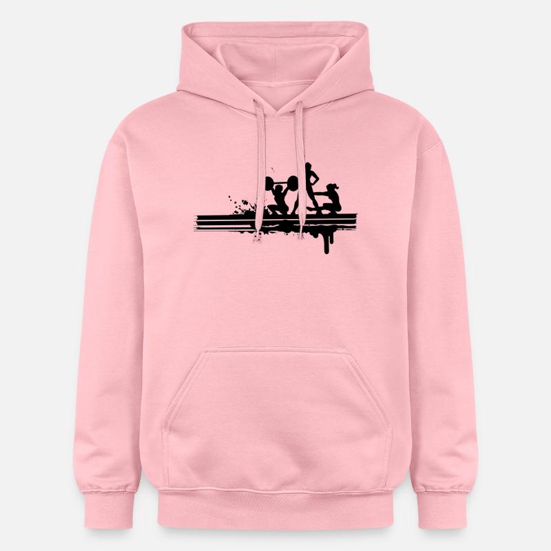3 athlètes dévoués - Sweat à capuche Softstyle® Gildan Unisexe - rose clair