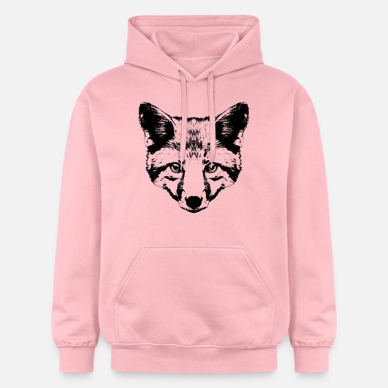 Graphique Tête de Renard - Sweat à capuche Softstyle® Gildan Unisexe - rose clair