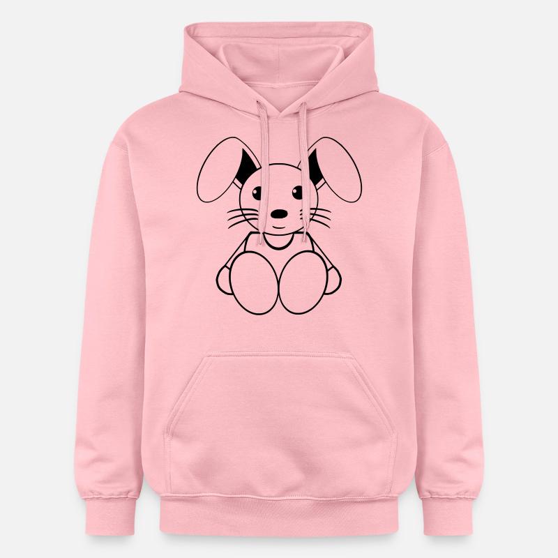 lapin - Sweat à capuche Softstyle® Gildan Unisexe - rose clair