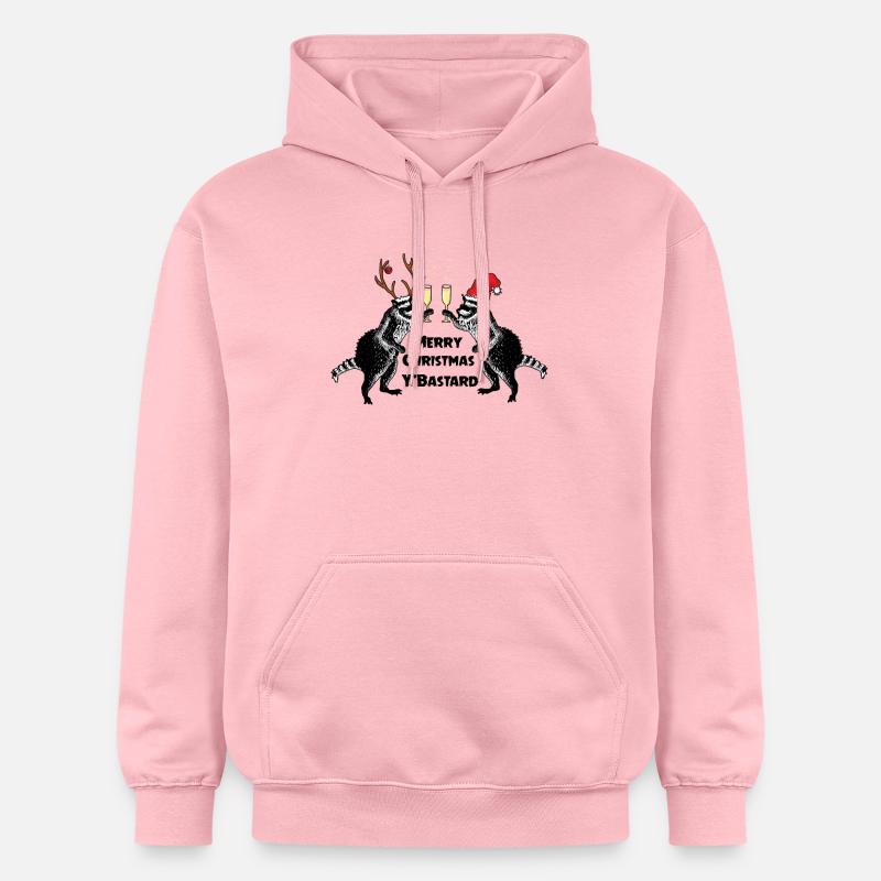 Ratons laveurs de Noël - Sweat à capuche Softstyle® Gildan Unisexe - rose clair