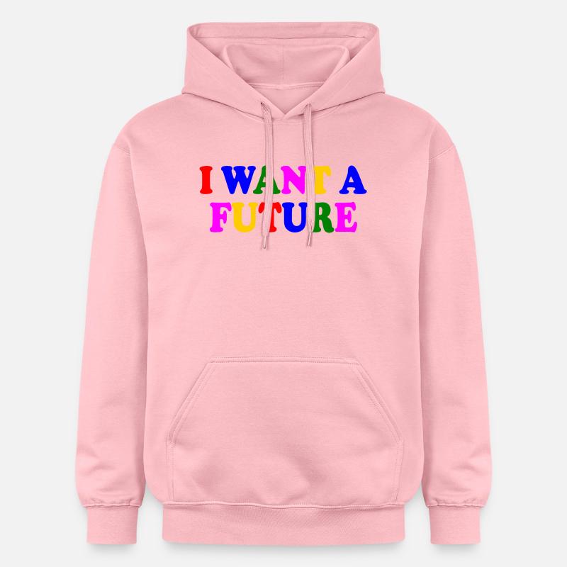 I want a future - Sweat à capuche Softstyle® Gildan Unisexe - rose clair