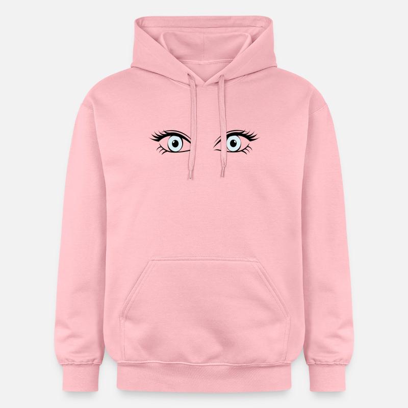 œil - Sweat à capuche Softstyle® Gildan Unisexe - rose clair