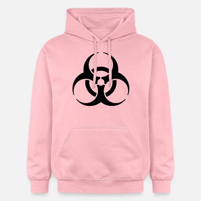 Biohazard Biohazard Symbole de danger - Sweat à capuche Softstyle® Gildan Unisexe - rose clair