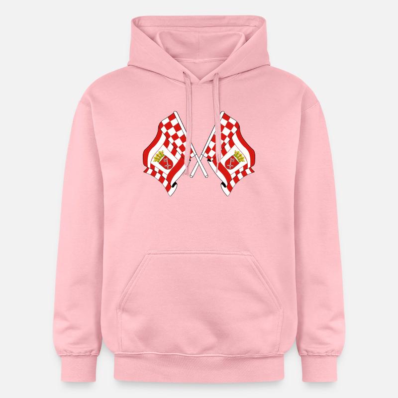 Deux drapeaux Brême - Sweat à capuche Softstyle® Gildan Unisexe - rose clair