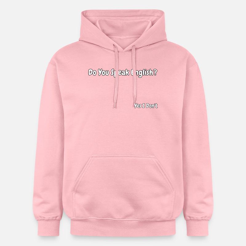 Conception drôle de blagues en anglais - Sweat à capuche Softstyle® Gildan Unisexe - rose clair
