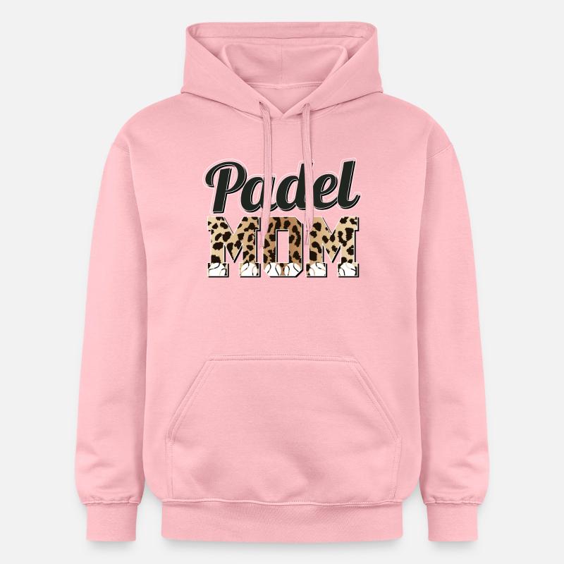 Léopard chandail Padel Mom - Sweat à capuche Softstyle® Gildan Unisexe - rose clair