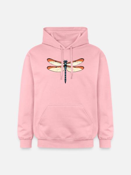 Blue-orange dragon dragonfly - Gildan Unisex Softstyle® Midweight Hoodie - light pink