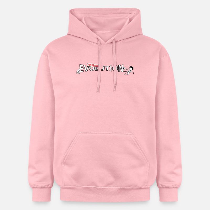 Fussball Evolution | Evolution Design - Gildan Unisex Softstyle® Midweight Hoodie - Hellrosa