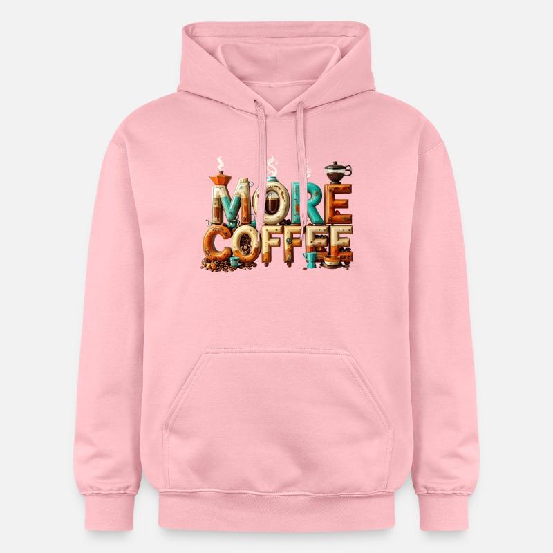 Plus de café - Sweat à capuche Softstyle® Gildan Unisexe - rose clair