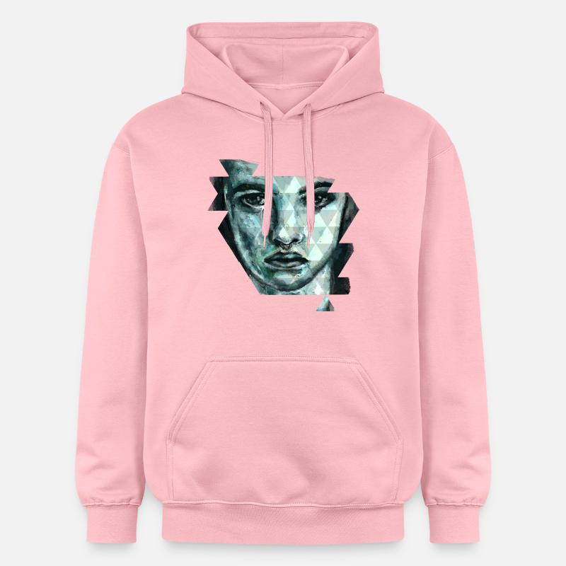 face - Sweat à capuche Softstyle® Gildan Unisexe - rose clair