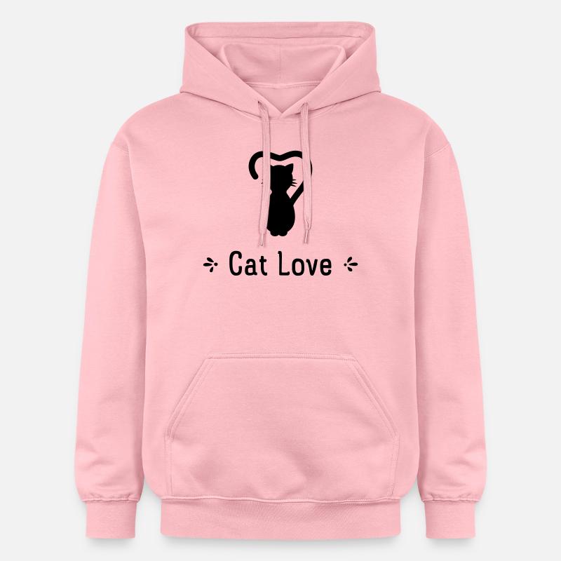 Amour de chat - Sweat à capuche Softstyle® Gildan Unisexe - rose clair