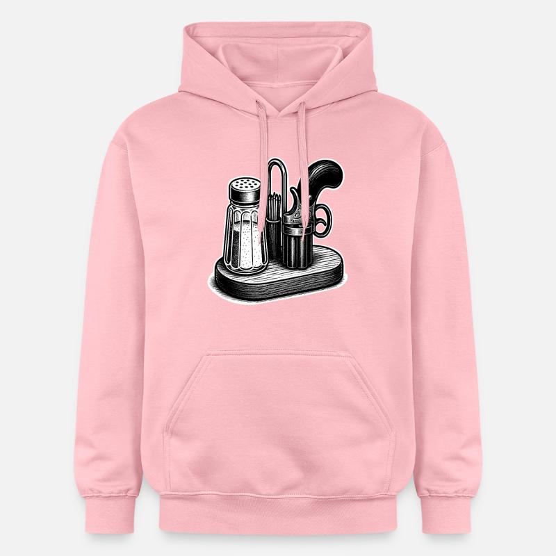 Sald et poivrière - Sweat à capuche Softstyle® Gildan Unisexe - rose clair