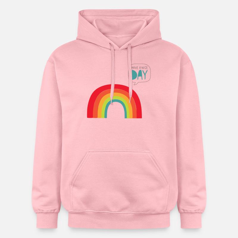 rainbow - Sweat à capuche Softstyle® Gildan Unisexe - rose clair