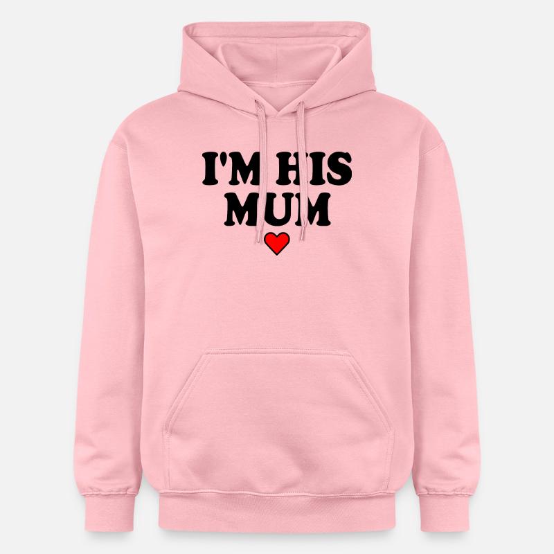 i'm his mom - Sweat à capuche Softstyle® Gildan Unisexe - rose clair
