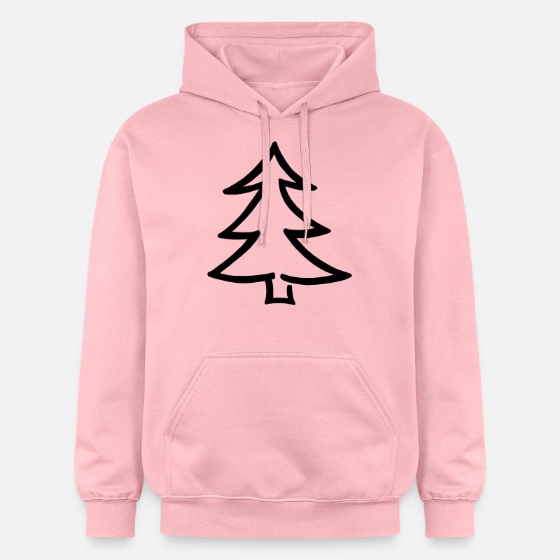 Arbre de Noël - Sweat à capuche Softstyle® Gildan Unisexe - rose clair