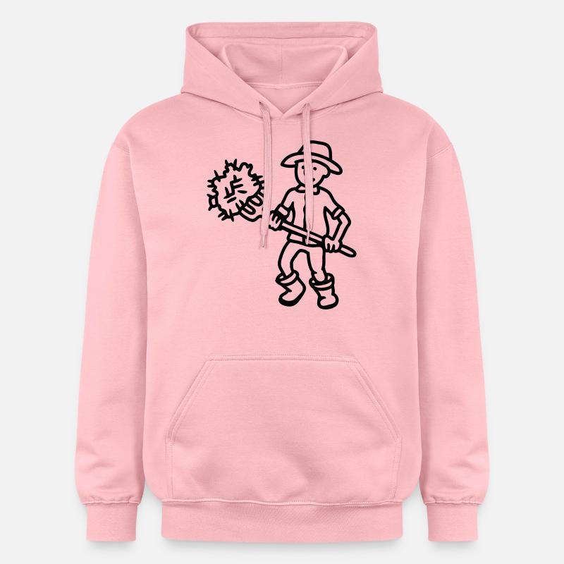 Agriculteur foin - ligne - Sweat à capuche Softstyle® Gildan Unisexe - rose clair