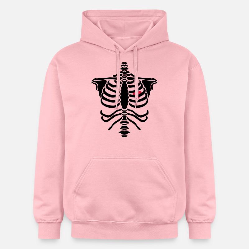 skelett2 - Sweat à capuche Softstyle® Gildan Unisexe - rose clair