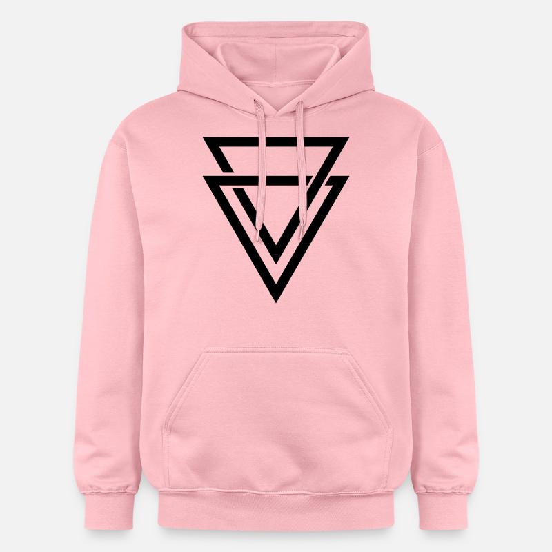 double triangle - Sweat à capuche Softstyle® Gildan Unisexe - rose clair