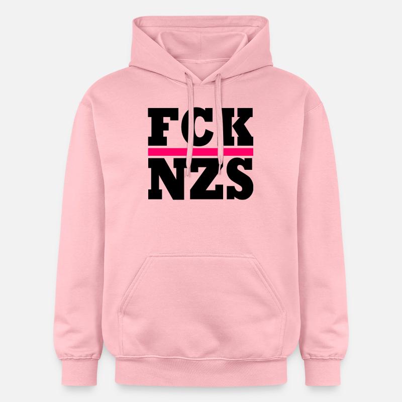 FCK NZS - Sweat à capuche Softstyle® Gildan Unisexe - rose clair