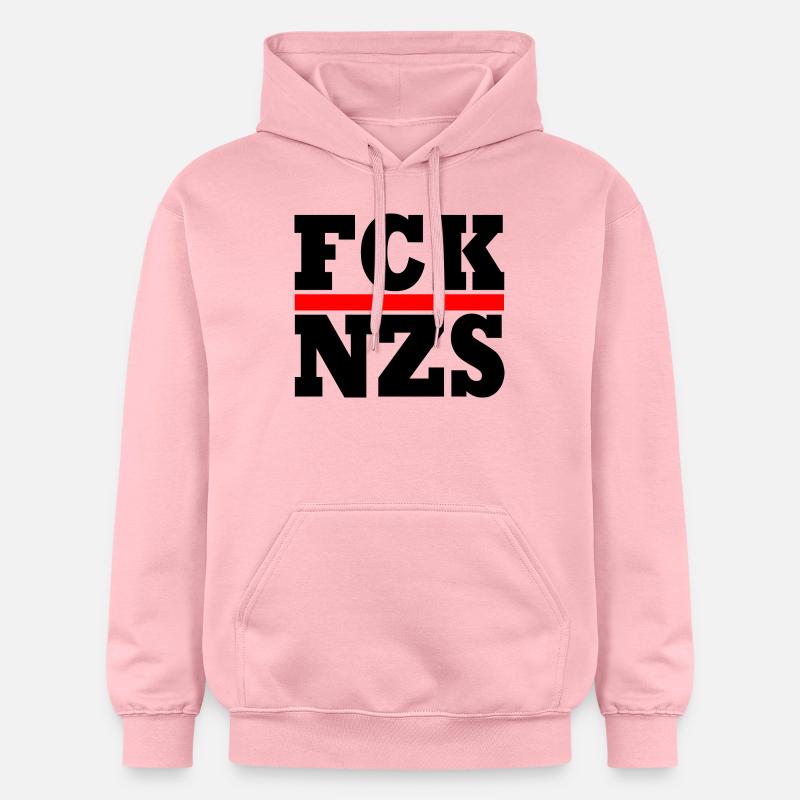 FCK NZS - Sweat à capuche Softstyle® Gildan Unisexe - rose clair