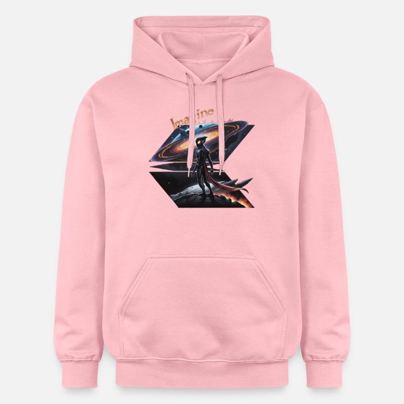 Alien interdimensionnel - Sweat à capuche Softstyle® Gildan Unisexe - rose clair