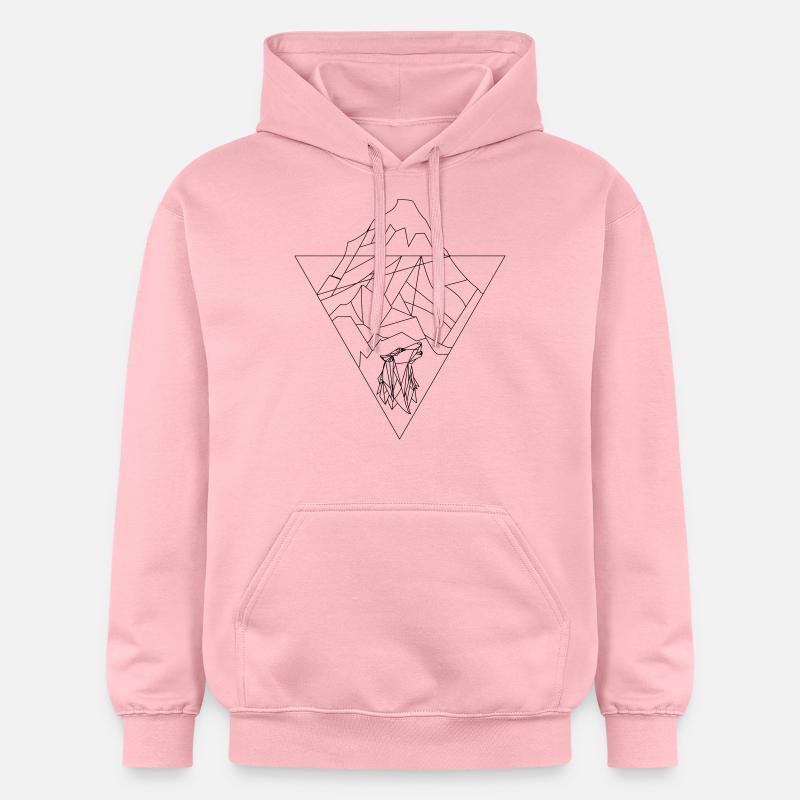 Mount-Wolf - Sweat à capuche Softstyle® Gildan Unisexe - rose clair