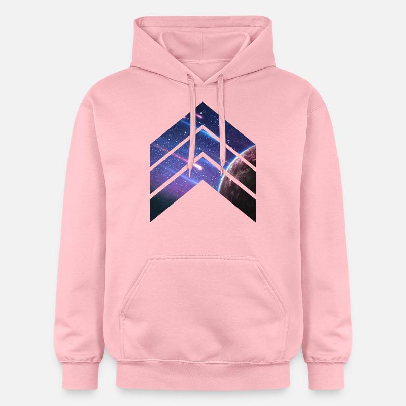 météore Galaxy - Sweat à capuche Softstyle® Gildan Unisexe - rose clair