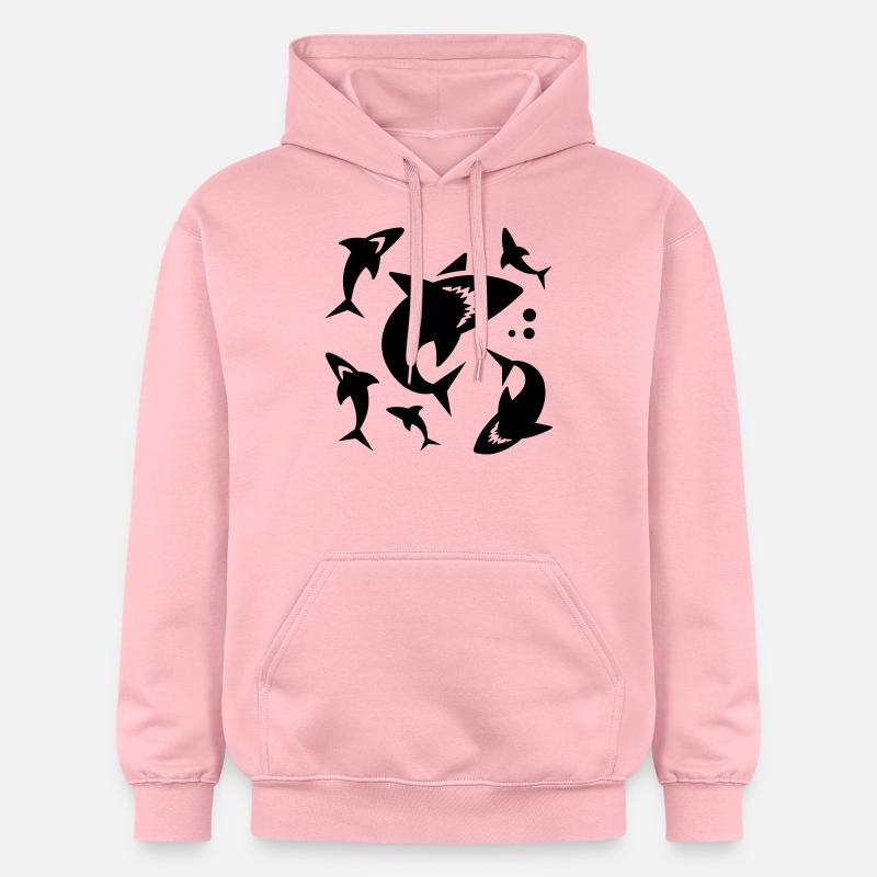 Hai - aileron de requin - Sweat à capuche Softstyle® Gildan Unisexe - rose clair