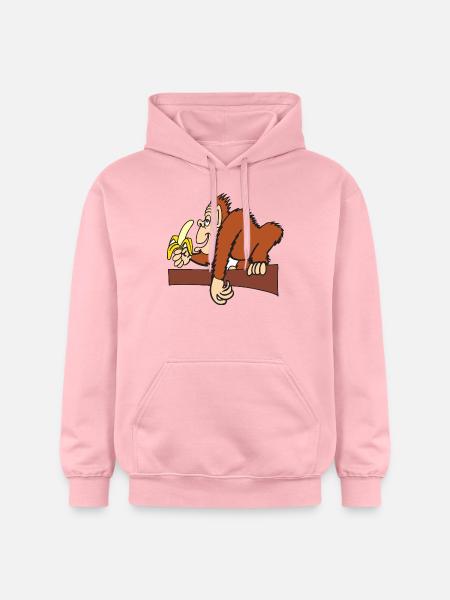 AFFE MIT BANANE! - Gildan Unisex Softstyle® Midweight Hoodie - Hellrosa