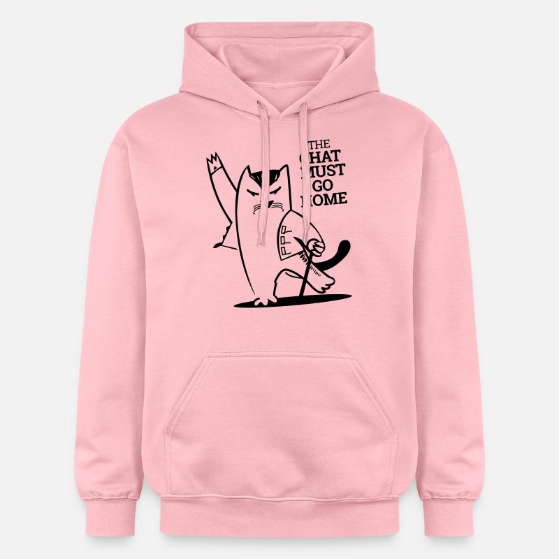 Chat Must Go Home - Sweat à capuche Softstyle® Gildan Unisexe - rose clair
