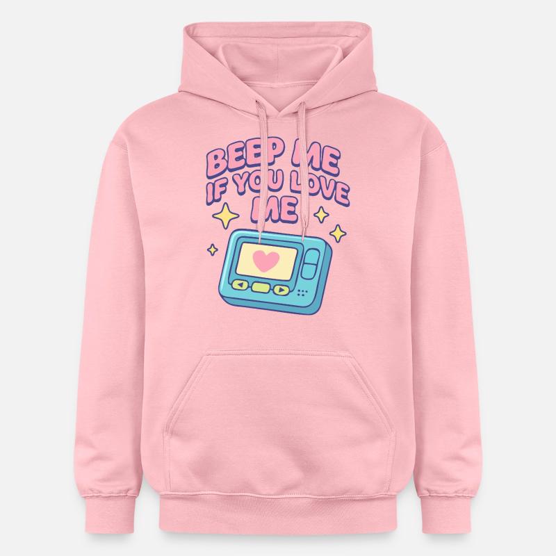 Bip-moi si tu m’aimes - Sweat à capuche Softstyle® Gildan Unisexe - rose clair