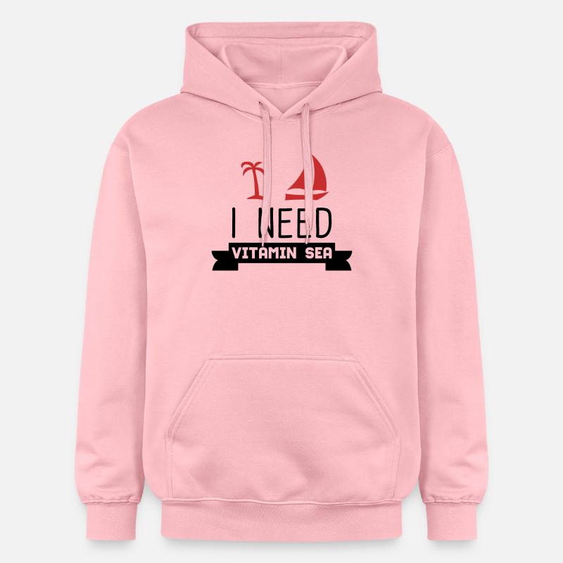 VACANCES - Sweat à capuche Softstyle® Gildan Unisexe - rose clair